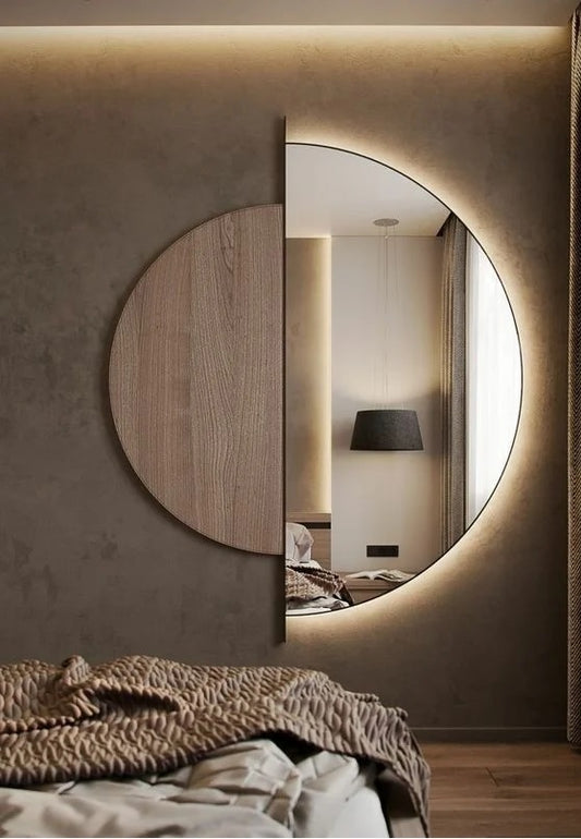 LED Mirror Half Moon Left Side 2000*1000