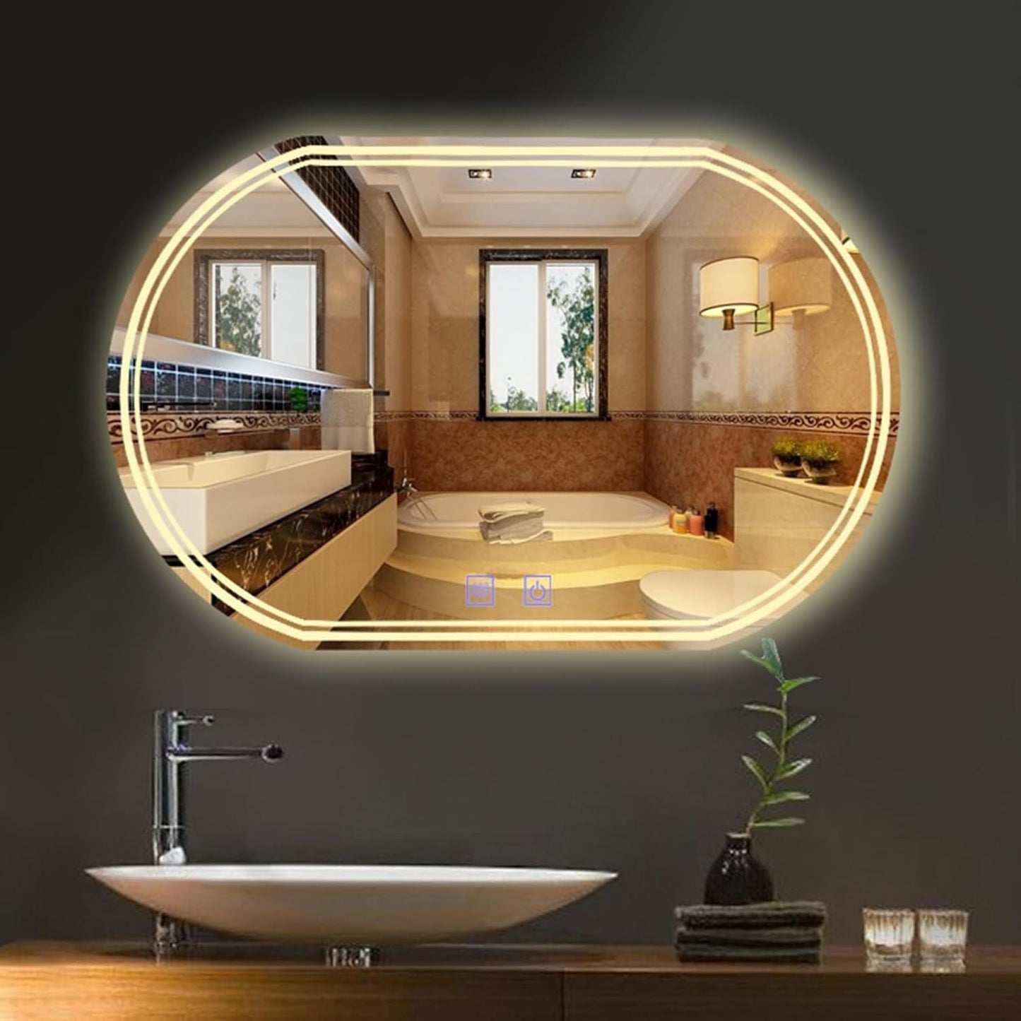 LED Mirror Horizontal Oval-1200*600