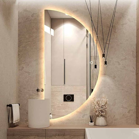 LED Mirror Half Moon Right Side 2000*1000